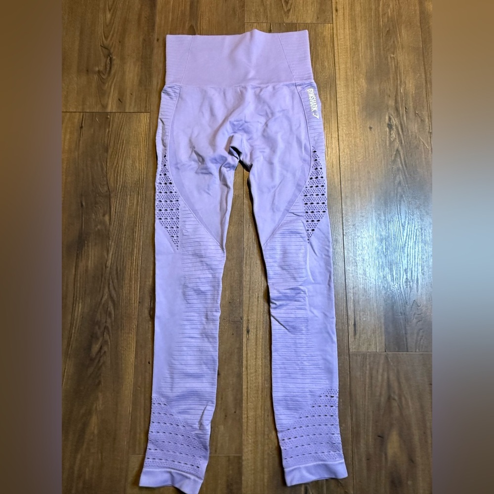 Gymshark Energy Seamless High Waisted Leggings Pastel Lilac, Size Small